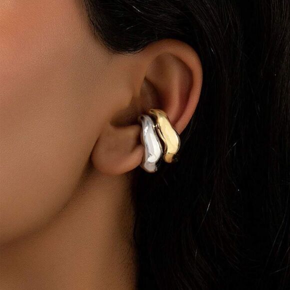 Minimalist cuff earrings N316 - Picture 1 of 4